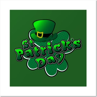 The mascot design for St. Patrick's Day hat Posters and Art